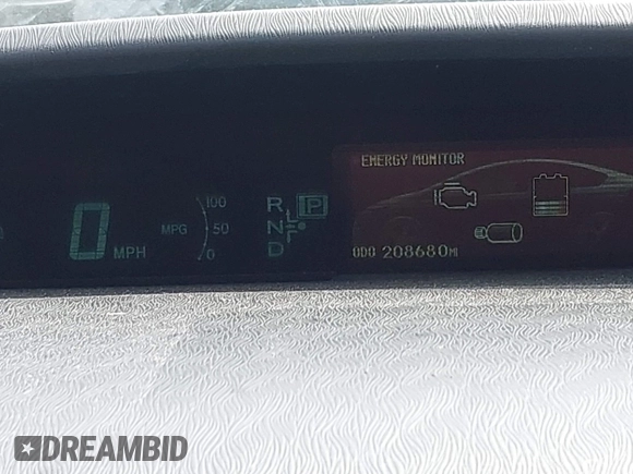 2013 Toyota Prius One with VIN JTDKN3DU8D1691254, listed as a IAAI auction lot 42047639 with 208,680 mi miles. Bid and sale history available at carsss.com. Image 7.