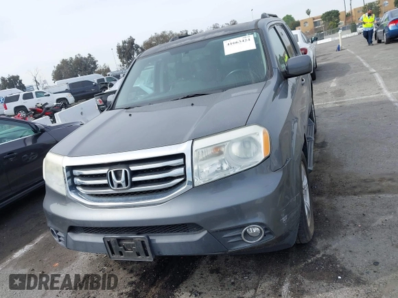 2013 Honda Pilot EX-L with VIN 5FNYF3H54DB010833, listed as a IAAI auction lot 41663424 with 108,264 mi miles and . Bid and sale history available at DreamBid. Image 12.