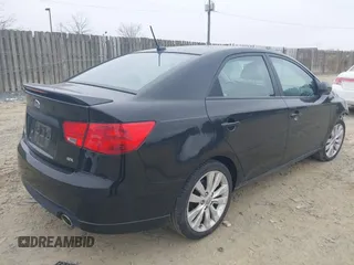 2013 Kia Forte SX with VIN KNAFW4A37D5701178, listed as a IAAI auction lot 41796171 with 187,086 mi miles. Bid and sale history available at carsss.com. Image 4.