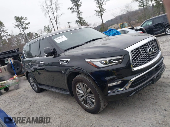 2020 Infiniti QX80 Luxe z VIN JN8AZ2NF7L9704896, wystawiony jako IAAI lot #41786314 z przebiegiem 75 305 mil mil oraz . Historia ofert i sprzedaży dostępna na DreamBid. Obrazek 13.