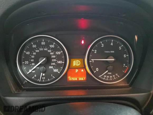2011 BMW 3 Series 328i xDrive with VIN WBAPK5G53BNN30232, listed as a Copart auction lot 57954685 with 157,538 mi miles and Salvage title. Bid and sale history available at DreamBid. Image 9.