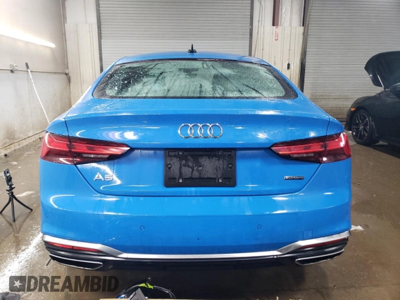 2021 Audi A5 Sportback S line Premium Plus with VIN WAUFACF58MA002684, listed as a Copart auction lot 45910675 with 66,816 mi miles and Salvage Title. Bid and sale history available at carsss.com. Image 6.