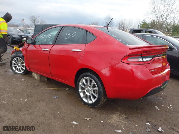 2014 Dodge Dart Limited with VIN 1C3CDFCBXED668992, listed as a IAAI auction lot 41836744 with 56,025 mi miles. Bid and sale history available at carsss.com. Image 3.
