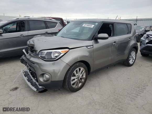 2019 Kia Soul + with VIN KNDJP3A50K7649934, listed as a Copart auction lot 50166655 with 62,082 mi miles and Salvage Title. Bid and sale history available at carsss.com. Image 1.