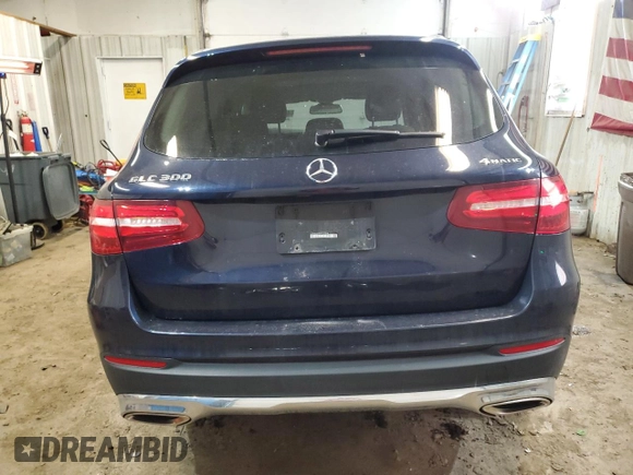 2017 Mercedes-Benz GLC with VIN WDC0G4KB9HF255444, listed as a Copart auction lot 47742395 with 0 mi miles and Salvage Title. Bid and sale history available at carsss.com. Image 6.