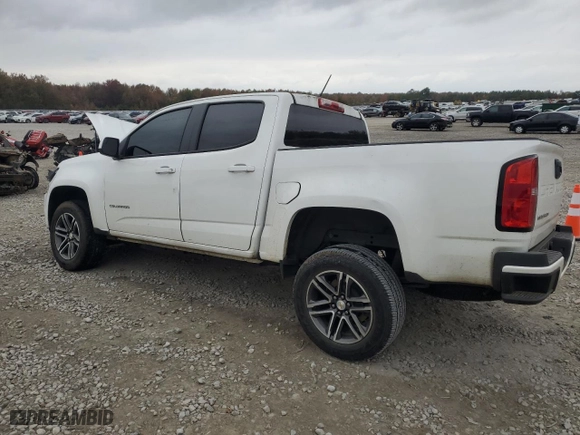 2021 Chevrolet Colorado 2WD Work Truck with VIN 1GCGSBEN9M1206409, listed as a Copart auction lot 82287444 with 51,056 mi miles and Salvage Title. Bid and sale history available at carsss.com. Image 2.