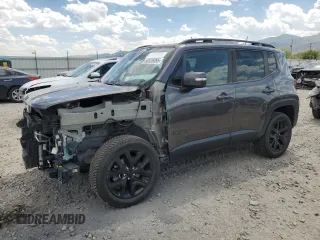 2018 Jeep Renegade Latitude with VIN ZACCJBBB1JPG83472, listed as a Copart auction lot 60526095 with 69,685 mi miles and Salvage title. Bid and sale history available at DreamBid. Image 1.