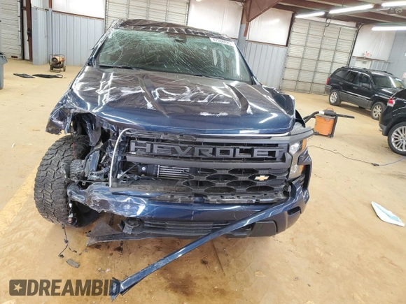 2022 Chevrolet Silverado 1500 Custom with VIN 1GCPDBEK4NZ533187, listed as a Copart auction lot 47368025 with 0 mi miles and Salvage Title. Bid and sale history available at carsss.com. Image 5.