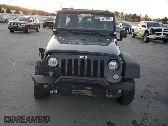 2018 Jeep Wrangler Unlimited Sport with VIN 1C4BJWDG6JL898068, listed as a Copart auction lot 80882454 with 128,136 mi miles and Salvage title. Bid and sale history available at DreamBid. Image 5.