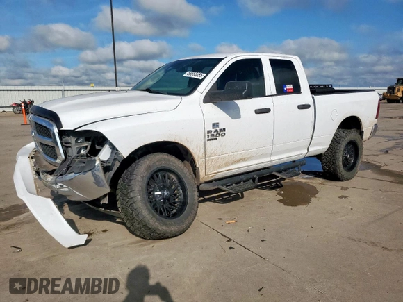 2019 Ram 1500 Tradesman with VIN 1C6RR6FG0KS540175, listed as a Copart auction lot 58855555 with 112,789 mi miles and Salvage title. Bid and sale history available at DreamBid. Image 1.