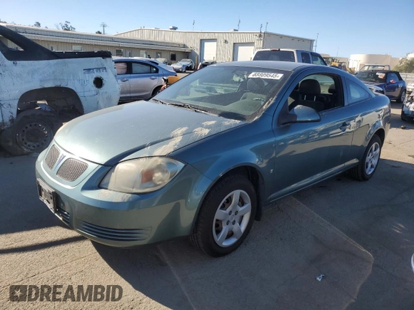 2009 Pontiac G5 with VIN 1G2AS18H997196592, listed as a Copart auction lot 88809545 with 89,592 mi miles and Clean Title. Bid and sale history available at DreamBid. Image 1.