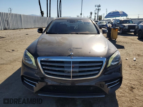 2018 Mercedes-Benz S 560 with VIN WDDUG8DB2JA369175, listed as a Copart auction lot 50404675 with 50,311 mi miles and Salvage Title. Bid and sale history available at carsss.com. Image 5.