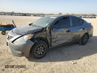 2016 Nissan Versa S Plus with VIN 3N1CN7AP3GL839742, listed as a Copart auction lot 47985595 with 106,371 mi miles and Salvage Title. Bid and sale history available at carsss.com. Image 1.