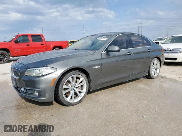 2014 BMW 5 Series 535i with VIN WBA5B1C5XED480073, listed as a Copart auction lot 50548555 with 101,179 mi miles and Clean Title. Bid and sale history available at carsss.com. Image 1.