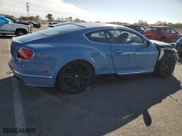 2016 Bentley Continental GT Speed with VIN SCBFJ7ZAXGC051755, listed as a Copart auction lot 75947524 with NaN miles and Clean Title. Bid and sale history available at carsss.com. Image 3.
