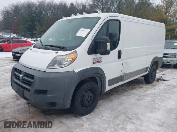 2016 Ram ProMaster Cargo with VIN 3C6TRVAG8GE108810, listed as a IAAI auction lot 41191411 with 154,197 mi miles and . Bid and sale history available at DreamBid. Image 2.