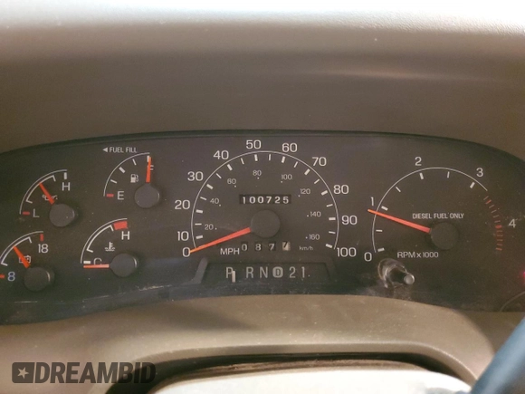 2001 Ford Super Duty F-250 XL with VIN 3FTNW20F81MA77024, listed as a Copart auction lot 85867624 with 100,725 mi miles and Salvage Title. Bid and sale history available at carsss.com. Image 9.