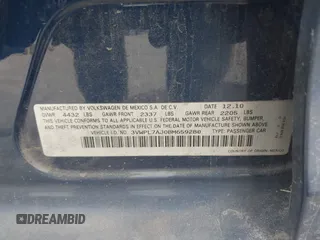2011 Volkswagen Jetta TDI with VIN 3VWPL7AJ0BM659280, listed as a IAAI auction lot 42432496 with 154,015 mi miles and . Bid and sale history available at DreamBid. Image 9.