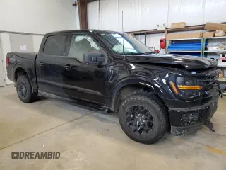 2024 Ford F-150 XLT with VIN 1FTEW3LPXRKD90654, listed as a Copart auction lot 48787155 with 25,677 mi miles and Salvage Title. Bid and sale history available at carsss.com. Image 4.
