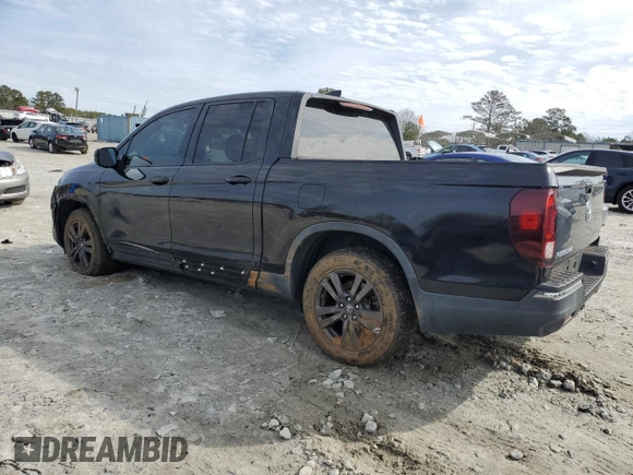 2019 Honda Ridgeline Sport with VIN 5FPYK2F14KB004704, listed as a Copart auction lot 42710245 with 122,215 mi miles and Salvage title. Bid and sale history available at DreamBid. Image 2.