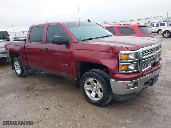 2014 Chevrolet Silverado 1500 LT with VIN 3GCUKREC6EG454842, listed as a IAAI auction lot 40831621 with 158,930 mi miles. Bid and sale history available at carsss.com. Image 1.