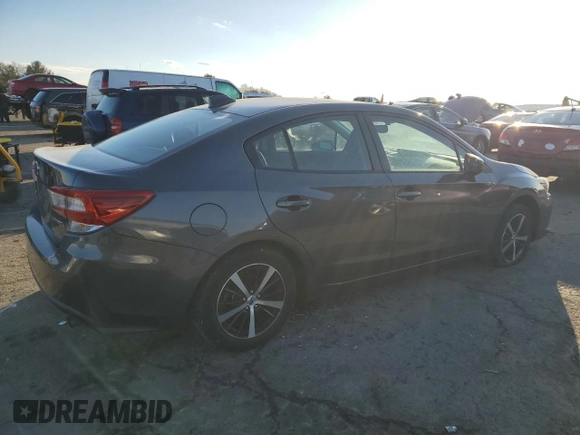 2021 Subaru Impreza Premium with VIN 4S3GKAV67M3604791, listed as a Copart auction lot 88542615 with 24,821 mi miles and Salvage title. Bid and sale history available at DreamBid. Image 3.
