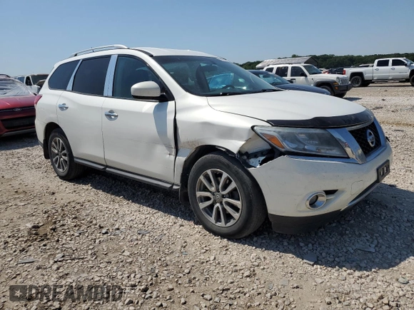 2013 Nissan Pathfinder SV with VIN 5N1AR2MM2DC671348, listed as a Copart auction lot 58635704 with 143,505 mi miles and Salvage Title. Bid and sale history available at carsss.com. Image 4.