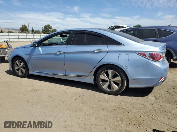 2012 Hyundai Sonata Hybrid with VIN KMHEC4A4XCA040859, listed as a Copart auction lot 63808295 with 110,339 mi miles and Salvage title. Bid and sale history available at DreamBid. Image 2.