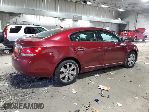 2010 Buick LaCrosse CXL with VIN 1G4GD5EG1AF258477, listed as a Copart auction lot 52189625 with 75,740 mi miles and Clean title. Bid and sale history available at DreamBid. Image 3.