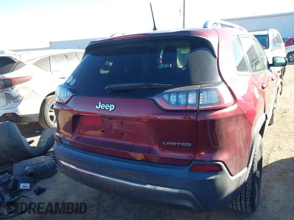 2019 Jeep Cherokee Limited with VIN 1C4PJLDB5KD185344, listed as a IAAI auction lot 41337442 with 88,878 mi miles and . Bid and sale history available at DreamBid. Image 16.