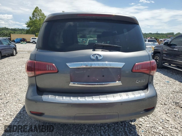 2015 Infiniti QX80 with VIN JN8AZ2NE5F9086764, listed as a Copart auction lot 65805134 with 154,333 mi miles and Salvage Title. Bid and sale history available at carsss.com. Image 6.
