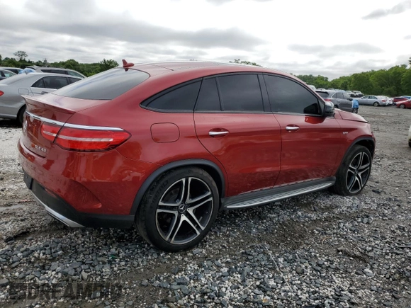 2017 Mercedes-Benz GLE 43 AMG z VIN 4JGED6EB6HA073186, wystawiony jako Copart lot #58568595 z przebiegiem 145 012 mil mil oraz Szkoda całkowita • Salvage title. Historia ofert i sprzedaży dostępna na DreamBid. Obrazek 3.