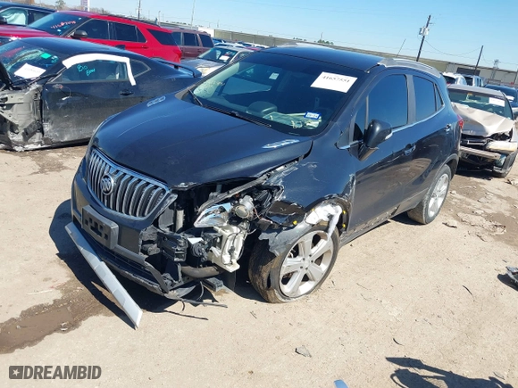 2015 Buick Encore Convenience with VIN KL4CJBSB4FB266732, listed as a IAAI auction lot 41657551 with 111,198 mi miles. Bid and sale history available at carsss.com. Image 18.