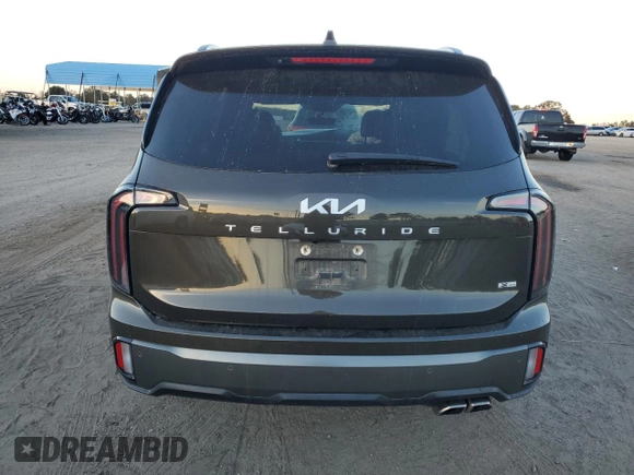 2023 Kia Telluride SX X-Line with VIN 5XYP5DGC2PG326443, listed as a Copart auction lot 83906974 with 41,513 mi miles and Non repairable. Bid and sale history available at DreamBid. Image 6.