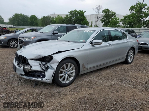 2018 BMW 7 Series 740i xDrive with VIN WBA7E4C56JGV23835, listed as a Copart auction lot 55254573 with 103,713 mi miles. Bid and sale history available at carsss.com. Image 1.