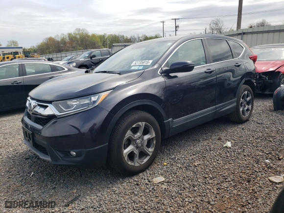 2019 Honda CR-V EX-L with VIN 2HKRW2H85KH615497, listed as a Copart auction lot 52735915 with 84,533 mi miles and Salvage Title. Bid and sale history available at carsss.com. Image 1.