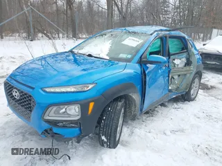 2021 Hyundai Kona SE with VIN KM8K1CAA3MU638297, listed as a IAAI auction lot 41596526 with 63,549 mi miles. Bid and sale history available at carsss.com. Image 2.