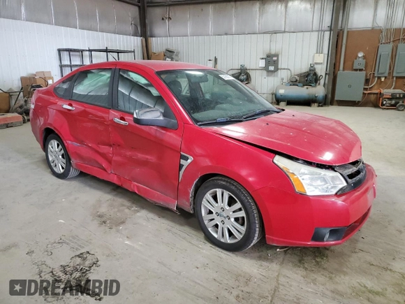 2008 Ford Focus SE with VIN 1FAHP35N78W279594, listed as a Copart auction lot 52183015 with 117,086 mi miles and Salvage Title. Bid and sale history available at carsss.com. Image 4.