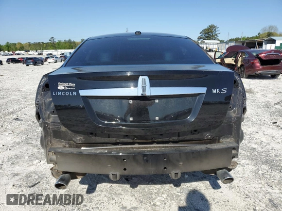 2011 Lincoln MKS with VIN 1LNHL9DR7BG615397, listed as a Copart auction lot 52047015 with 111,720 mi miles and Salvage Title. Bid and sale history available at DreamBid. Image 6.