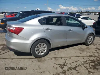 2017 Kia Rio LX with VIN KNADM4A37H6010780, listed as a Copart auction lot 71842344 with 123,281 mi miles and Salvage Title. Bid and sale history available at DreamBid. Image 3.
