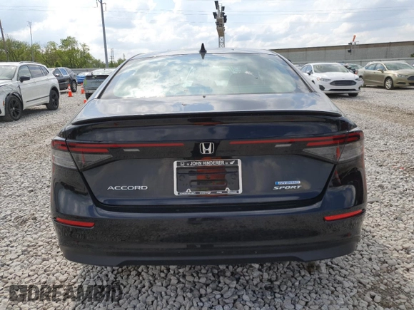 2023 Honda Accord Sport with VIN 1HGCY2F59PA046873, listed as a Copart auction lot 55757255 with 22,315 mi miles and Salvage title. Bid and sale history available at DreamBid. Image 6.