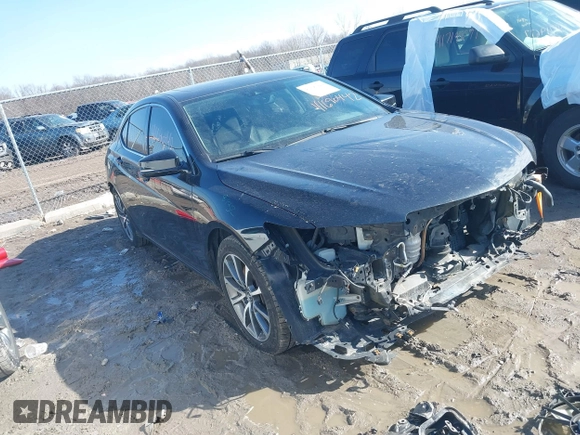 2017 Acura TLX V6 w/Technology Pkg with VIN 19UUB3F50HA001284, listed as a IAAI auction lot 41690442 with 131,280 mi miles. Bid and sale history available at carsss.com. Image 1.