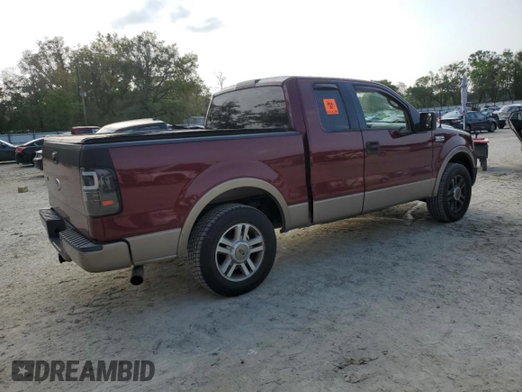 2005 Ford F-150 XLT with VIN 1FTRX125X5KB30400, listed as a Copart auction lot 49812425 with 196,238 mi miles and Salvage Title. Bid and sale history available at carsss.com. Image 3.