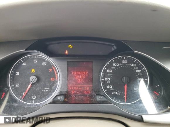 2009 Audi A4 Premium с VIN WAULF78K29N066332, выставлен на аукционе Copart как лот 56949945 с пробегом 147 164 миль миль и На запчасти • Non repairable. История ставок и продаж доступна на DreamBid. Изображение 9.