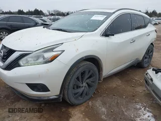 2017 Nissan Murano S with VIN 5N1AZ2MH0HN185795, listed as a IAAI auction lot 41557000 with 182,687 mi miles and . Bid and sale history available at DreamBid. Image 18.