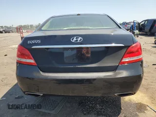 2016 Hyundai Equus Signature with VIN KMHGH4JH4GU101902, listed as a Copart auction lot 61669105 with 115,481 mi miles and Salvage title. Bid and sale history available at DreamBid. Image 6.