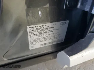 2022 Audi Q5 Sportback S line Premium Plus with VIN WA15AAFY0N2116617, listed as a Copart auction lot 69754224 with 17,780 mi miles and Salvage Title. Bid and sale history available at carsss.com. Image 13.