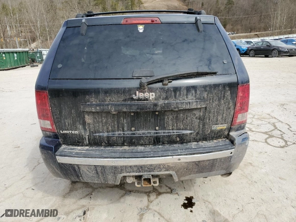 2006 Jeep Grand Cherokee Limited with VIN 1J4HS58216C225416, listed as a Copart auction lot 47597235 with 168,411 mi miles and Salvage Title. Bid and sale history available at carsss.com. Image 6.