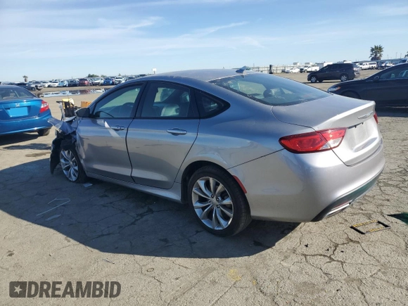 2015 Chrysler 200 S with VIN 1C3CCCBG8FN505798, listed as a Copart auction lot 44623655 with 136,688 mi miles and Salvage Title. Bid and sale history available at DreamBid. Image 2.
