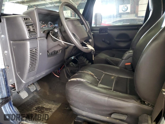 2002 Jeep Wrangler SE with VIN 1J4FA29PX2P749203, listed as a Copart auction lot 53604045 with 152,410 mi miles and Clean Title. Bid and sale history available at carsss.com. Image 7.